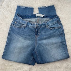 Torrid Raw Hem Straight Leg Jeans Size 12